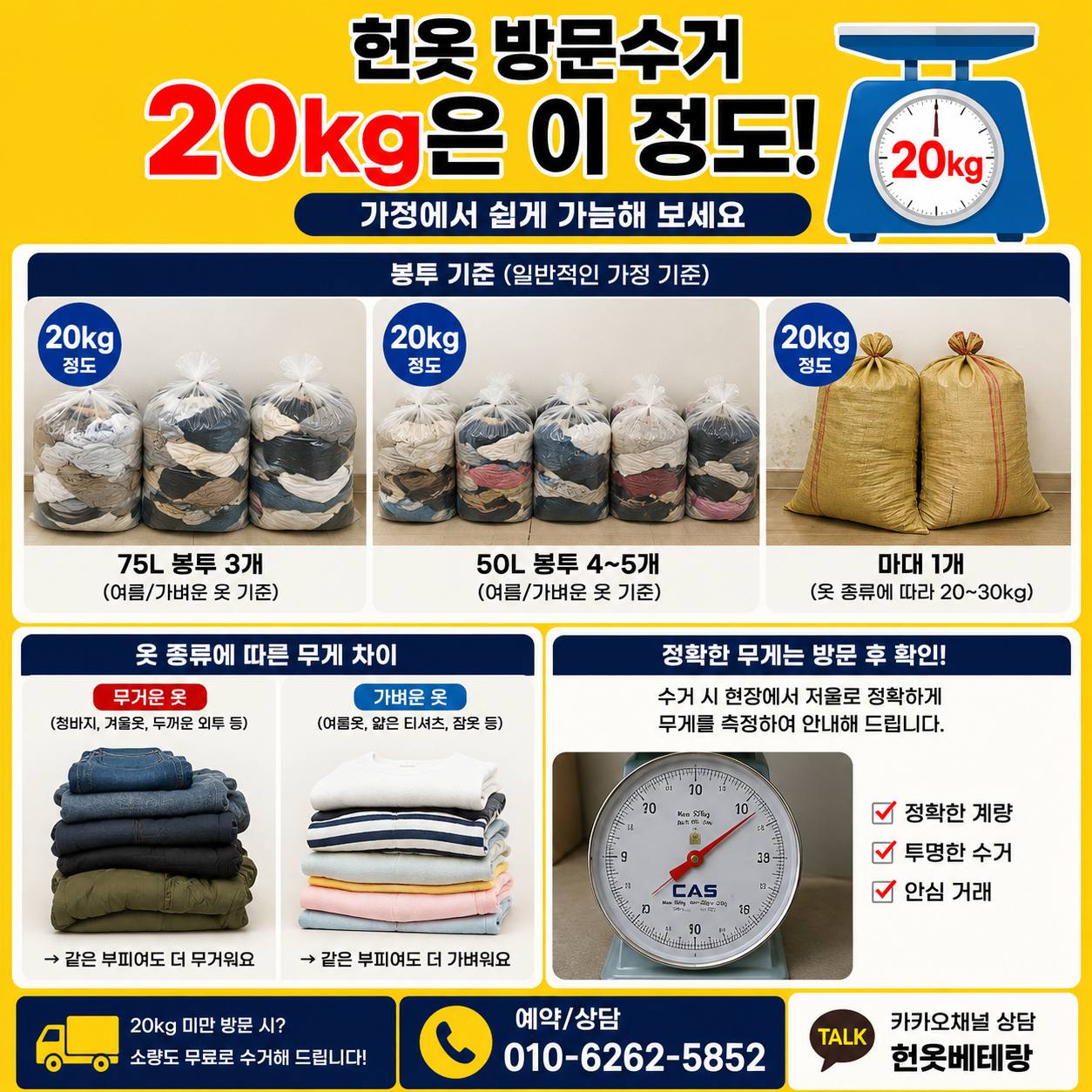 강서구 강서구 헌옷수거, 봉투부터 세기보다 먼저 확인할 것들 수거 현장 사진 2