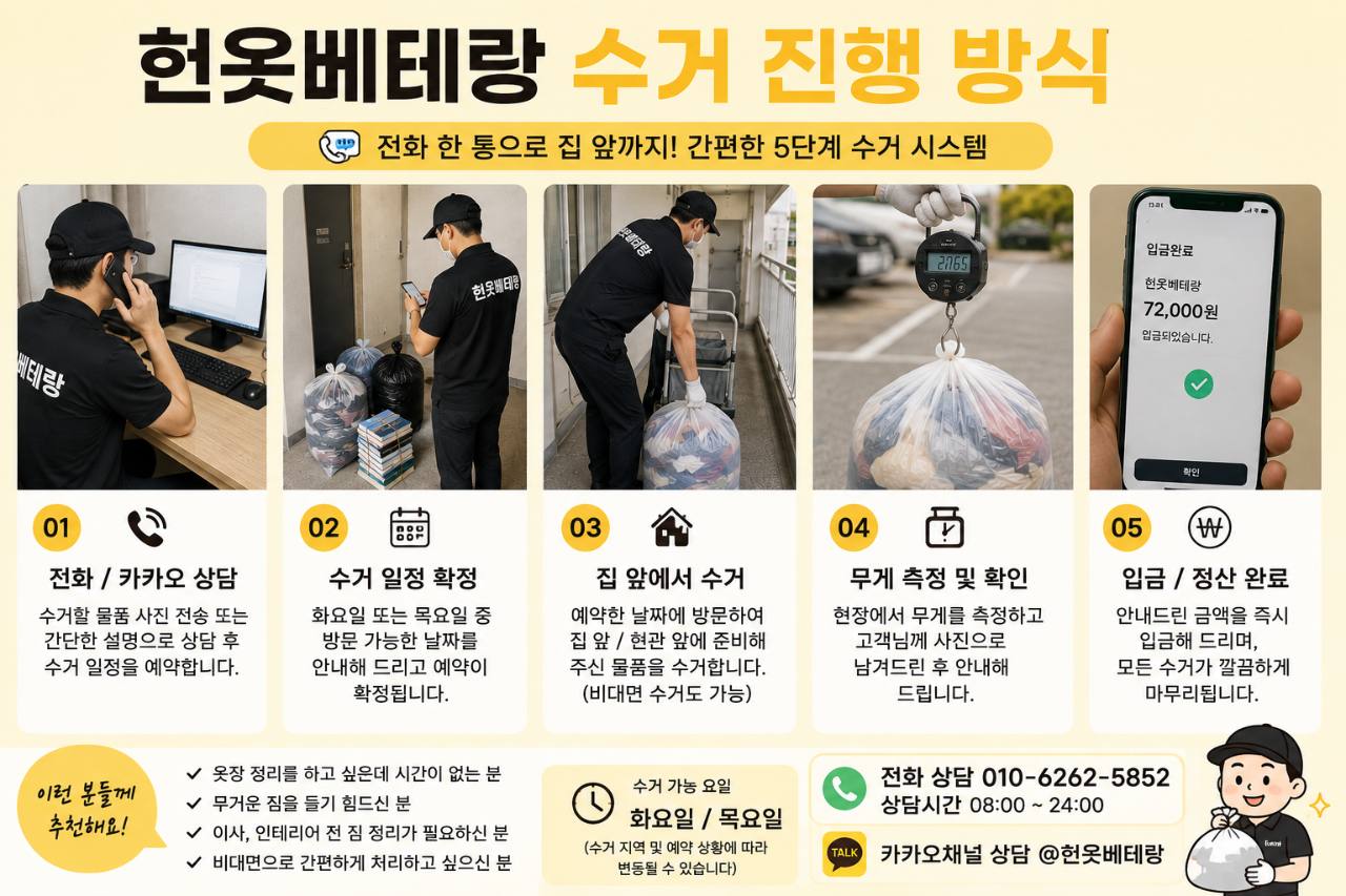 노원구 헌옷베테랑 노원구 헌옷수거 화요일 목요일 수거 안내 수거 현장 사진 4