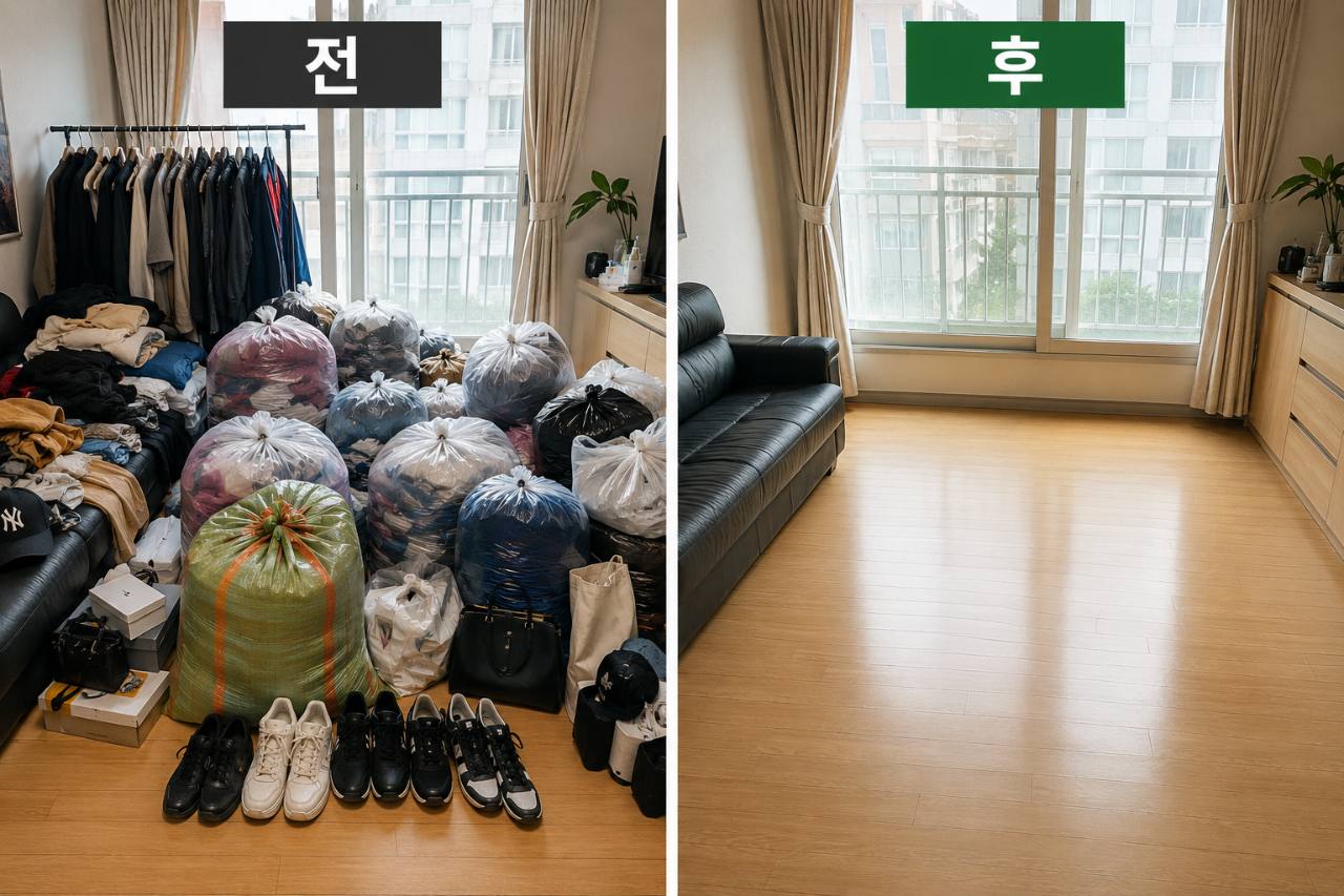 마포구 마포구 헌옷수거, 무거운 헌옷 직접 옮기지 않고 집에서 정리하세요 수거 현장 사진 1